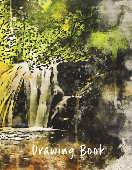 Drawing Book: Waterfall 8.5x11 (Drawing Books)
