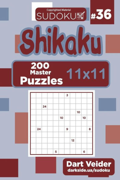 Sudoku Shikaku - 200 Master Puzzles 11X11