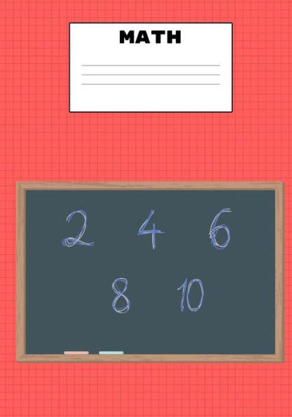 Math : 7X10 Inch 100 Page With 4X4 Quad Rule Graph Paper (Four Squares Per Inch) With Glossy Cover And Name Label. Perfect For Going Back To School For Math And Science.