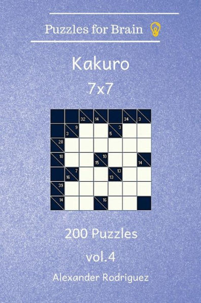 Puzzles For Brain Kakuro- 200 Puzzles 7X7