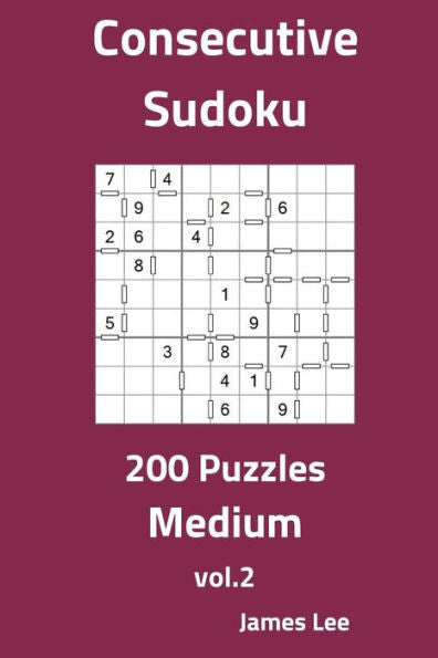 Consecutive Sudoku Puzzles - Medium 200 vol. 2