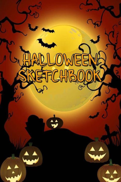 Halloween Sketchbook: Kids Halloween Sketchbook 6" x 9" 40 Pages Of Sketch Paper, Draw Your Own Pumpkins, Witches, Ghosts, Zombies Etc