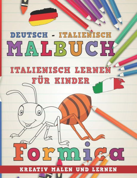 Malbuch Deutsch - Italienisch I Italienisch Lernen F