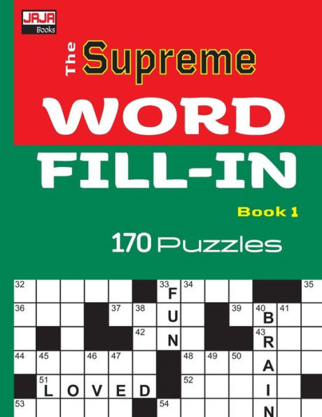 The Supreme Word Fill-In Book - 9781726746786