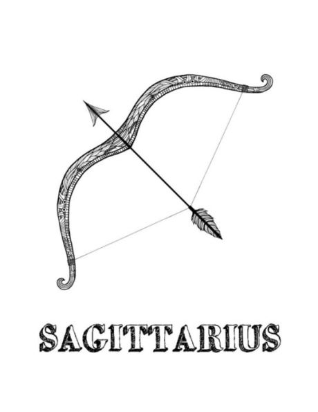 Sagittarius: Coloring Book With Three Different Styles Of All Twelve Signs Of The Zodiac. 36 Individual Coloring Pages. 8.5 X 11