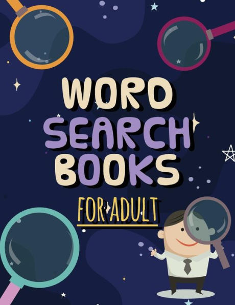 Word Search Books For Adult : Funny Word Search Puzzle Games, 8.5"X11" Sized