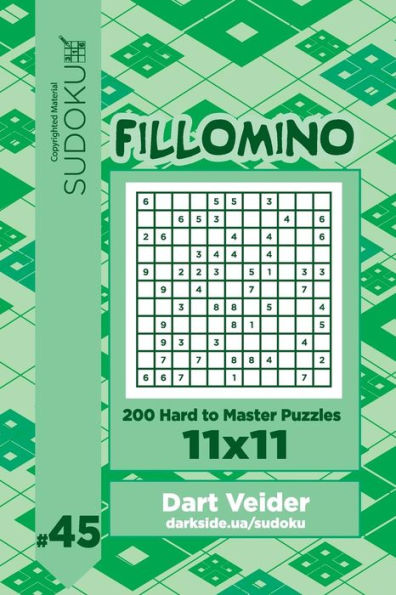 Sudoku Fillomino - 200 Hard To Master Puzzles 11X11