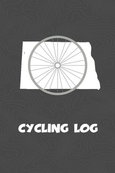 Cycling Log: North Dakota Cycling Log for tracking and monitoring your workouts and progress towards your bicycling goals. A great fitness resource ... Bicyclists will love this way to track goals!