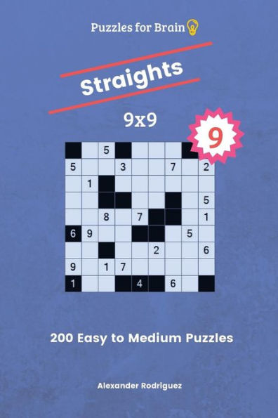 Puzzles For Brain Straights - 200 Easy To Medium 9X9