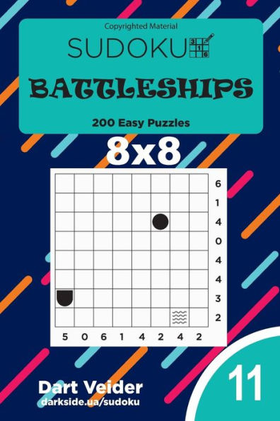 Sudoku Battleships - 200 Easy Puzzles 8X8