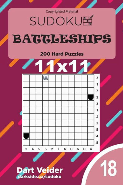 Sudoku Battleships - 200 Hard Puzzles 11X11