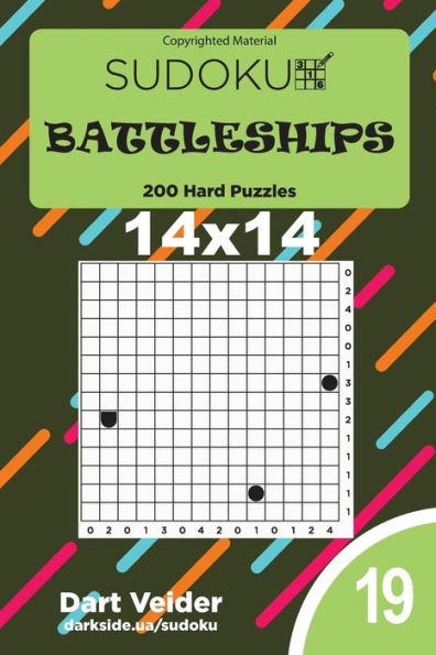 Sudoku Battleships - 200 Hard Puzzles 14X14