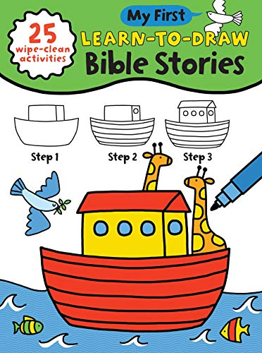My Furst Learn-To-Draw: Bible Stories: Easy How to Draw Activities Fur Toddlers and Children with Wipe Clean Pages + Dry Erase Marker! (Christian gifts Fur kids) (My Furst Wipe Clean How-To-Draw)