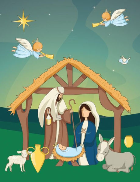 Christmas Story Handwriting Paper NoteBook: Practice Paper Notebook Writing Letters & Words with Dashed Center Line, Handwriting Hooked Learn & Workbook For Kids - 9781728720517
