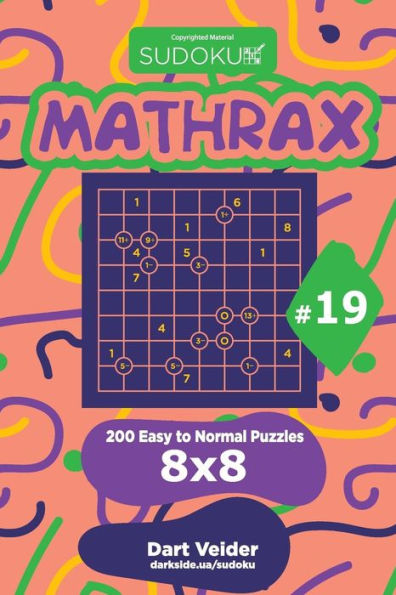 Sudoku Mathrax - 200 Easy To Normal Puzzles 8X8