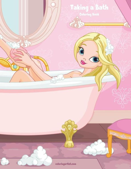 Taking A Bath Coloring