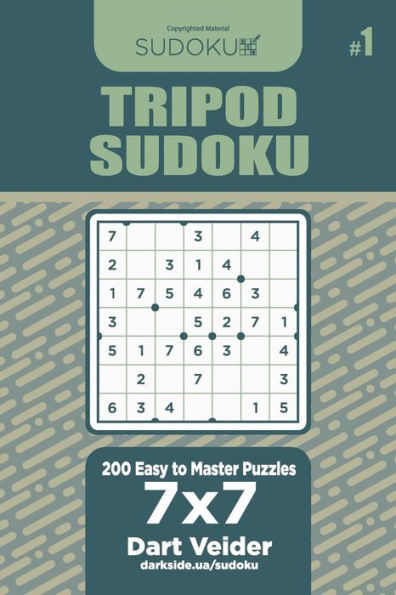 Tripod Sudoku - 200 Easy To Master Puzzles 7X7