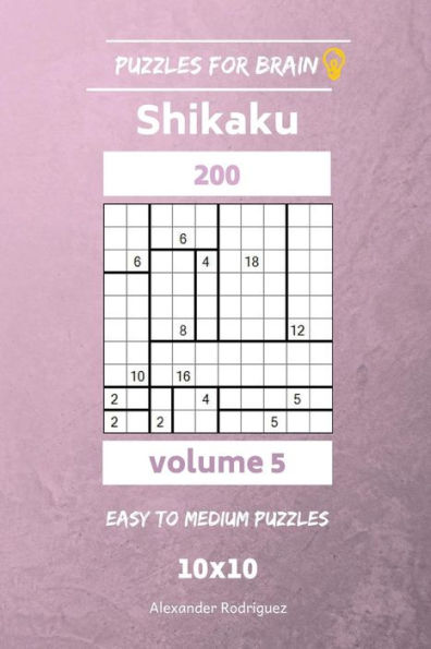 Puzzles For Brain - Shikaku 200 Easy To Medium 10X10