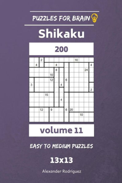 Puzzles For Brain - Shikaku 200 Easy To Medium 13X13