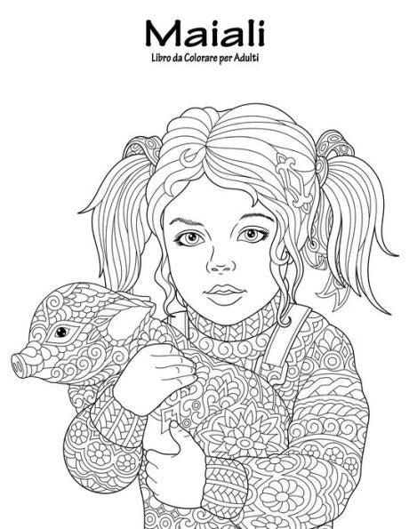 Maiali Libro Da Colorare Per Adulti 1
