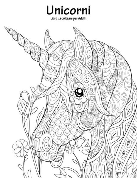 Unicorni Libro Da Colorare Per Adulti 1
