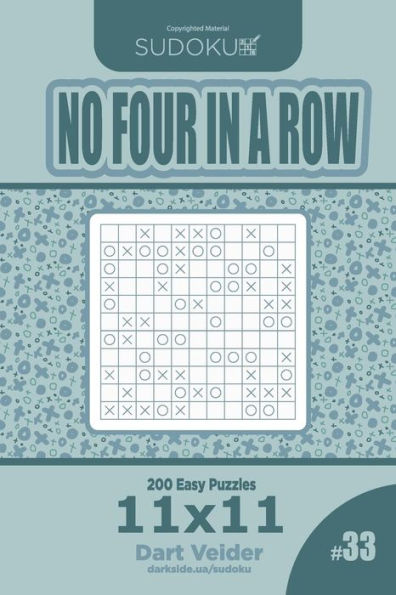 Sudoku No Four In A Row - 200 Easy Puzzles 11X11