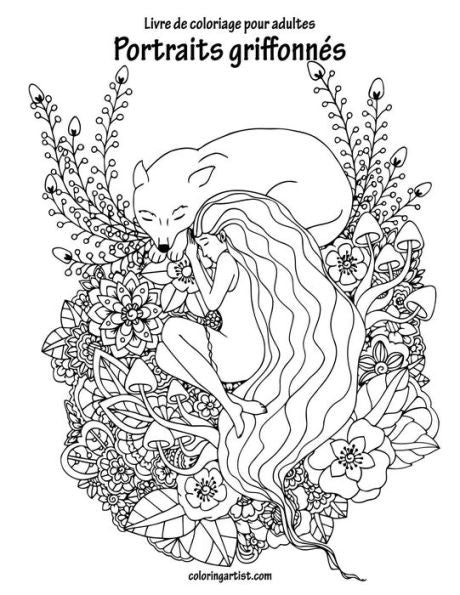 Livre De Coloriage Pour Adultes Portraits Griffonnés 2
