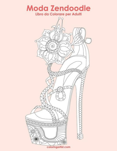 Moda Zendoodle Libro Da Colorare Per Adulti 1