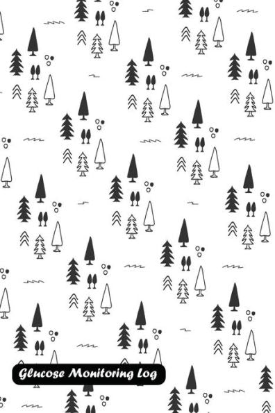 Glucose Monitoring Log: Christmas tree pattern cover