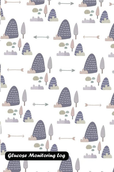 Glucose Monitoring Log: Tree Pattern Cover