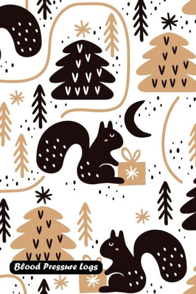Blood Pressure Log: Christmas seamless cover