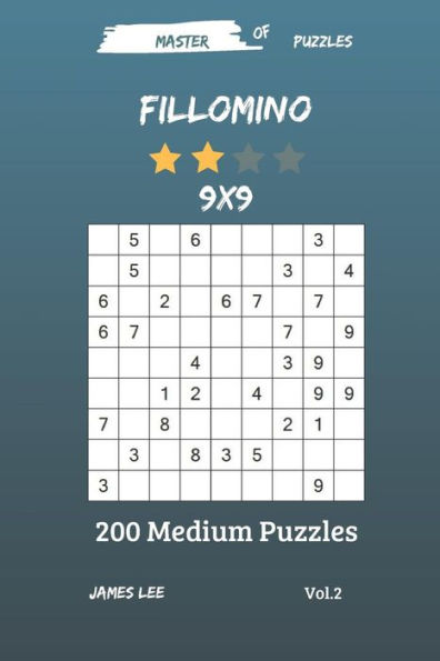 Master Of Puzzles - Fillomino 200 Medium Puzzles 9X9