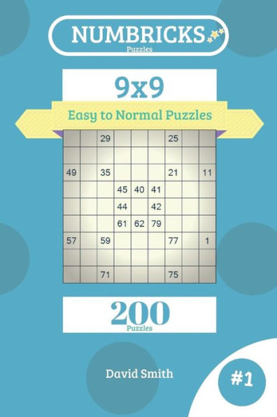 Numbricks Puzzles - 200 Easy To Normal Puzzles 9X9