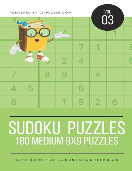 Sudoku Puzzles - 180 Medium 9X9 Puzzles