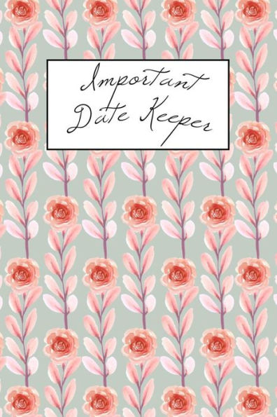 Important Date Keeper: Pink Flowers