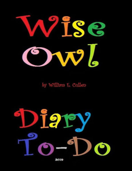 Wise Owl : Diary To-Do 2019