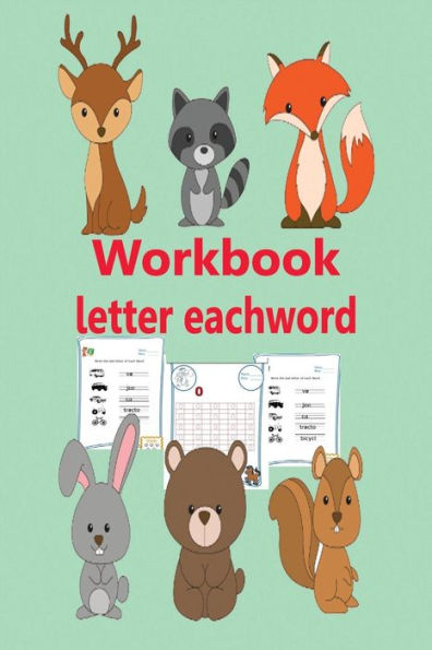 Workbook Letter Eachword : Game Fine The Missing Number Devolop Trace Letters Preschool Practice Reading
