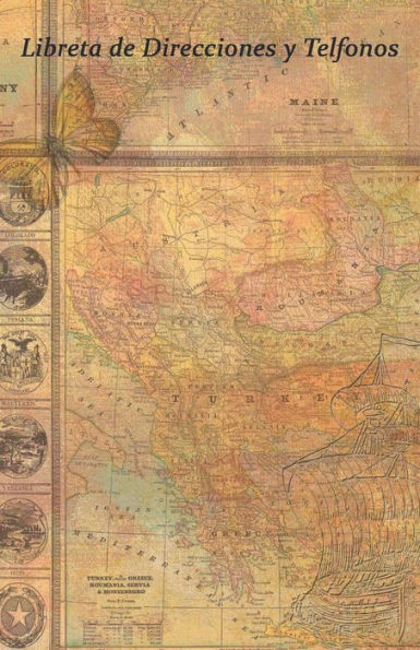 Libreta De Direcciones Y Telefonos : Tama?o 5.5 X 8.5 Pulgadas. Mapa Del Mundo, Ideal Para Organizar La Informacion De La Familia, Amistades Y Contactos. Increible Regalo Para Los Amigos Hispanos Y Familiares Que Hablan Espa?ol