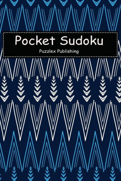 Pocket Sudoku : Easy Sudoku Puzzle Game For Beginers With African Zigzag Tribal Pattern Hand Drawn Multicolor Cover