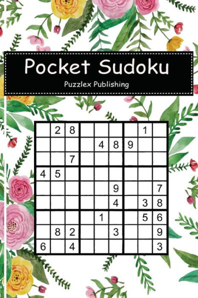Pocket Sudoku : Easy Sudoku Puzzle Game For Beginers With Alice Seamless Patern Watercolor Cover