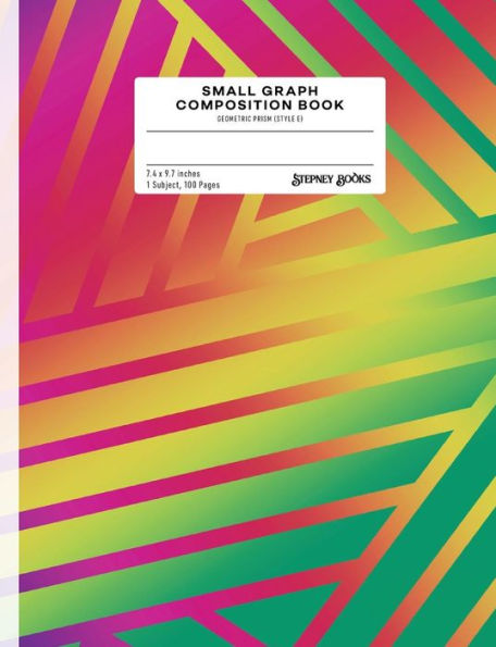 Small Graph Composition Book : Geometric Prism (Style E)