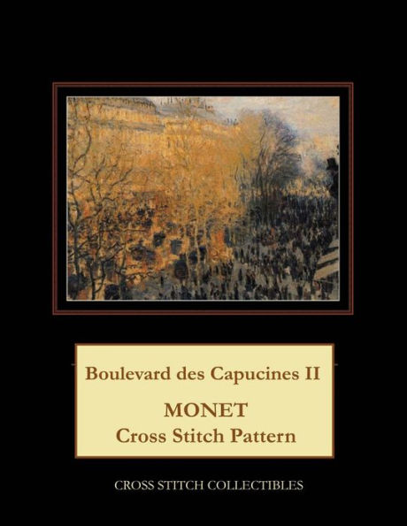 Blvd. des Capucines II: Monet Cross Stitch Pattern