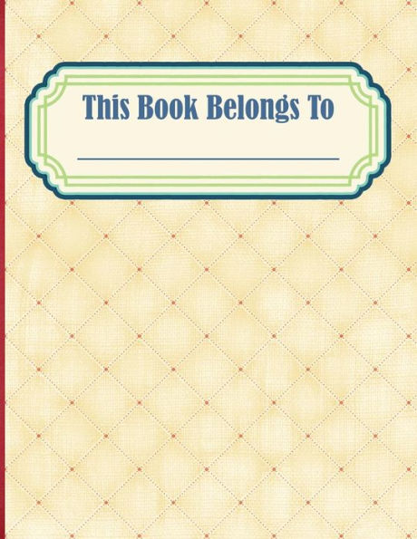 Hexagonal Chemistry Lab Book: This Book Belongs To | 8.5 x 11 | Chemistry School Graph Paper | Red and Cream