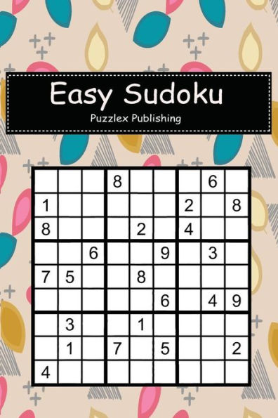 Easy Sudoku: Sudoku Puzzle Game For Beginers With Autumn creative pattern with geometric abstract background cover