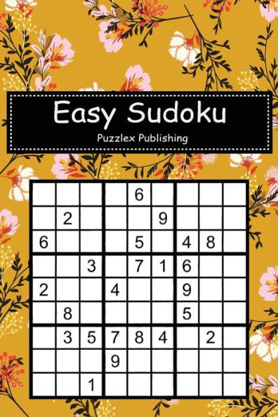 Easy Sudoku: Sudoku Puzzle Game For Beginers With Blossom Floral Pattern Style Cover