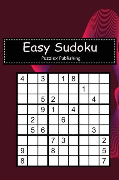 Easy Sudoku: Sudoku Puzzle Game For Beginers With Red Abstract sound wave cover