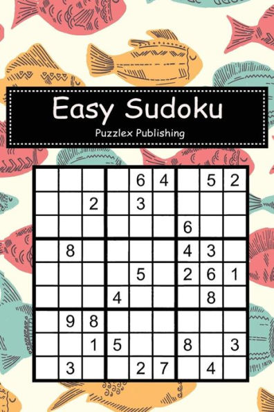 Easy Sudoku: Sudoku Puzzle Game For Beginers With Hand drawn cute fishes seamless background cover