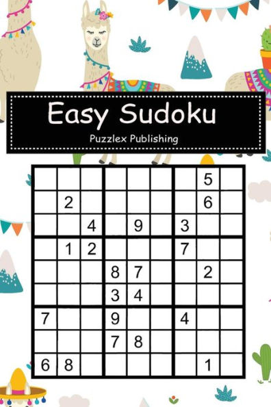 Easy Sudoku: Sudoku Puzzle Game For Beginers With Llama seamless pattern cover