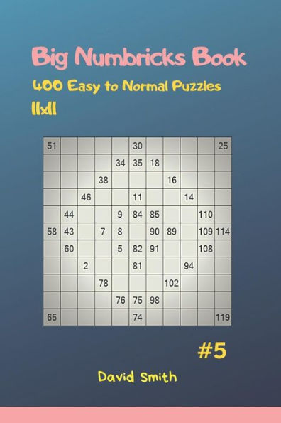 Big Numbricks Book - 400 Easy to Normal Puzzles 11x11 vol.5