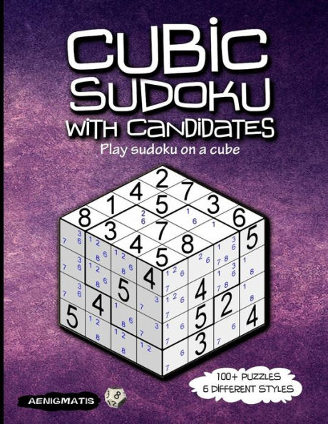Sudoku cúbico con candidatos: juega sudoku en un cubo